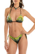 Triangel-Bikini Pailletten Far West Grün PIN-UP STARS
